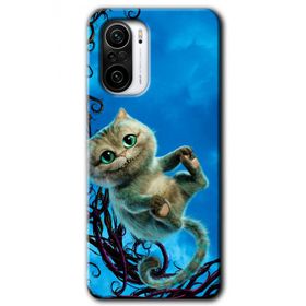 Xiaomi Redmi K40 Pro Çılgın Kedi Baskılı Uyumlu Silikon Kılıf