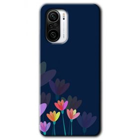 Xiaomi Redmi K40 Pro Çizim Çiçekleri Baskılı Uyumlu Silikon Kılıf