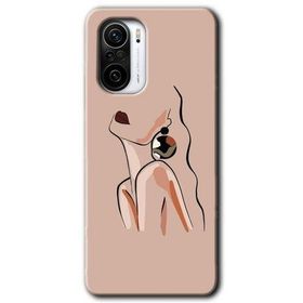 Xiaomi Redmi K40 Pro Çizim Silüet Baskılı Uyumlu Silikon Kılıf