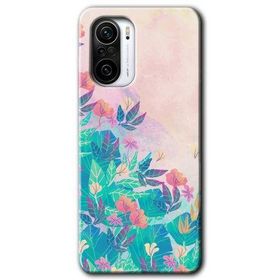 Xiaomi Redmi K40 Pro Çizim Yapraklar Baskılı Uyumlu Silikon Kılıf
