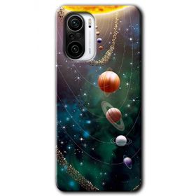 Xiaomi Redmi K40 Pro Cosmos Baskılı Uyumlu Silikon Kılıf