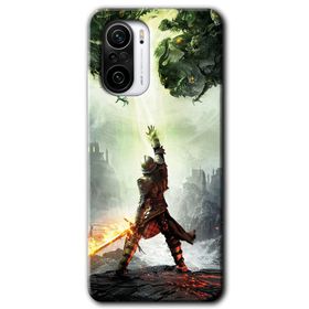 Xiaomi Redmi K40 Pro Dragon Hunter Baskılı Uyumlu Silikon Kılıf