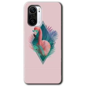 Xiaomi Redmi K40 Pro Flamingo Baskılı Uyumlu Silikon Kılıf