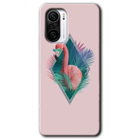 Xiaomi Redmi K40 Pro Flamingo Baskılı Uyumlu Silikon Kılıf