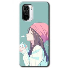 Xiaomi Redmi K40 Pro Happy Girl Baskılı Uyumlu Silikon Kılıf