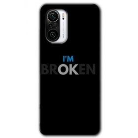 Xiaomi Redmi K40 Pro Im Broken Baskılı Uyumlu Silikon Kılıf