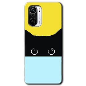 Xiaomi Redmi K40 Pro Kara Kedi Baskılı Uyumlu Silikon Kılıf