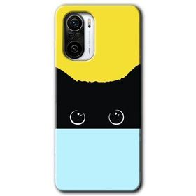 Xiaomi Redmi K40 Pro Kara Kedi Baskılı Uyumlu Silikon Kılıf