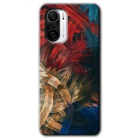 Xiaomi Redmi K40 Pro Karma Boyalar Baskılı Uyumlu Silikon Kılıf