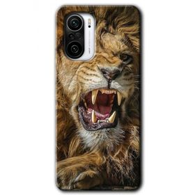 Xiaomi Redmi K40 Pro King Lion Baskılı Uyumlu Silikon Kılıf