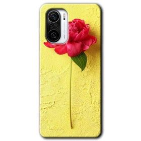 Xiaomi Redmi K40 Pro Kırmızı Gül Baskılı Uyumlu Silikon Kılıf