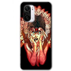 Xiaomi Redmi K40 Pro Kurt Kız Baskılı Uyumlu Silikon Kılıf