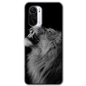 Xiaomi Redmi K40 Pro Lion Baskılı Uyumlu Silikon Kılıf