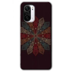 Xiaomi Redmi K40 Pro Mandala Flower Wal Baskılı Uyumlu Silikon Kılıf