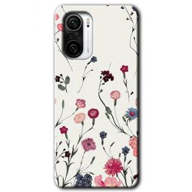 Xiaomi Redmi K40 Pro Mat Çiçek Baskılı Uyumlu Silikon Kılıf