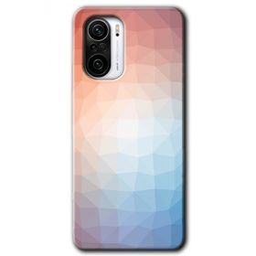 Xiaomi Redmi K40 Pro Polygon Graident 3 Baskılı Uyumlu Silikon Kılıf