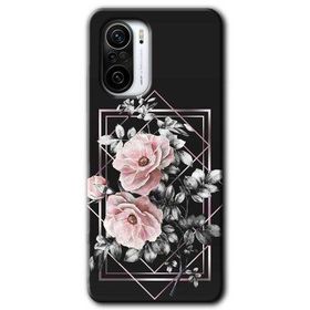 Xiaomi Redmi K40 Pro Retro Çiçek 1 Baskılı Uyumlu Silikon Kılıf
