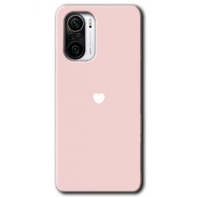 Xiaomi Redmi K40 Pro Sade Kalp Baskılı Uyumlu Silikon Kılıf