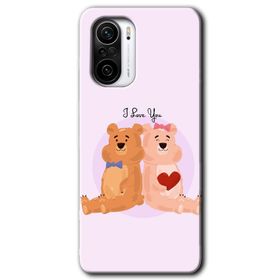 Xiaomi Redmi K40 Pro Sevgili Ayıcık Baskılı Uyumlu Silikon Kılıf