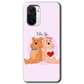 Xiaomi Redmi K40 Pro Sevgili Ayıcık Baskılı Uyumlu Silikon Kılıf