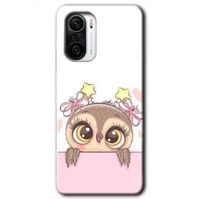 Xiaomi Redmi K40 Pro Sevimli Baykuş Baskılı Uyumlu Silikon Kılıf