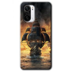 Xiaomi Redmi K40 Pro Siyah İnci Baskılı Uyumlu Silikon Kılıf