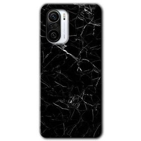 Xiaomi Redmi K40 Pro Siyah Mermer Baskılı Uyumlu Silikon Kılıf