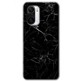 Xiaomi Redmi K40 Pro Siyah Mermer Baskılı Uyumlu Silikon Kılıf