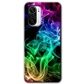 Xiaomi Redmi K40 Pro Smoke Colorful Baskılı Uyumlu Silikon Kılıf