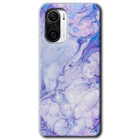 Xiaomi Redmi K40 Pro Spots Lilac Baskılı Uyumlu Silikon Kılıf