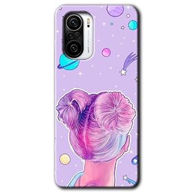 Xiaomi Redmi K40 Pro Uzaylı Kız Baskılı Uyumlu Silikon Kılıf