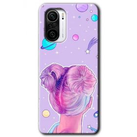 Xiaomi Redmi K40 Pro Uzaylı Kız Baskılı Uyumlu Silikon Kılıf