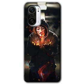 Xiaomi Redmi K40 Pro V for Fire Baskılı Uyumlu Silikon Kılıf