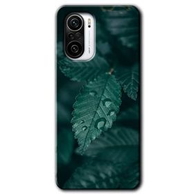 Xiaomi Redmi K40 Pro Yağmurlu Yaprak Baskılı Uyumlu Silikon Kılıf