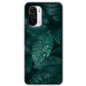Xiaomi Redmi K40 Pro Yağmurlu Yaprak Baskılı Uyumlu Silikon Kılıf