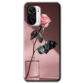 Xiaomi Redmi K40 Retro Gül Baskılı Uyumlu Silikon Kılıf