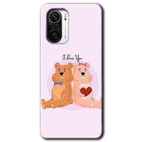 Xiaomi Redmi K40 Sevgili Ayıcık Baskılı Uyumlu Silikon Kılıf