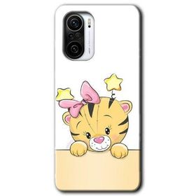Xiaomi Redmi K40 Sevimli Kedi Baskılı Uyumlu Silikon Kılıf