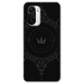Xiaomi Redmi K40 Siyah Mandala 1 Baskılı Uyumlu Silikon Kılıf