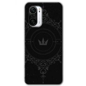 Xiaomi Redmi K40 Siyah Mandala 1 Baskılı Uyumlu Silikon Kılıf