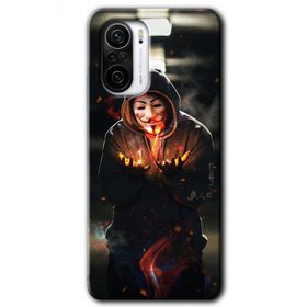 Xiaomi Redmi K40 V for Fire Baskılı Uyumlu Silikon Kılıf
