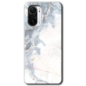 Xiaomi Redmi K40 White Marble Baskılı Uyumlu Silikon Kılıf