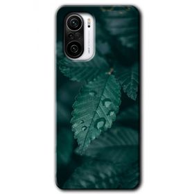 Xiaomi Redmi K40 Yağmurlu Yaprak Baskılı Uyumlu Silikon Kılıf