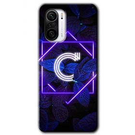Xiaomi Redmi Mi 11I Dark Neon Yaprak Ç Harfi Baskılı Uyumlu Silikon Kılıf
