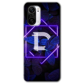 Xiaomi Redmi Mi 11I Dark Neon Yaprak D Harfi Baskılı Uyumlu Silikon Kılıf