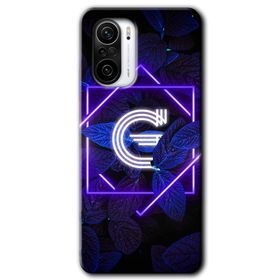 Xiaomi Redmi Mi 11I Dark Neon Yaprak G Harfi Baskılı Uyumlu Silikon Kılıf