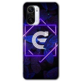 Xiaomi Redmi Mi 11I Dark Neon Yaprak G Harfi Baskılı Uyumlu Silikon Kılıf