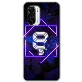 Xiaomi Redmi Mi 11I Dark Neon Yaprak S Harfi Baskılı Uyumlu Silikon Kılıf