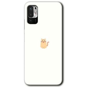 Xiaomi Redmi Note 10 5G Cat Minimalism Baskılı Uyumlu Silikon Kılıf