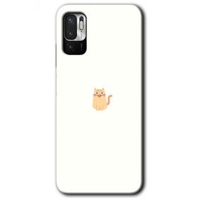 Xiaomi Redmi Note 10 5G Cat Minimalism Baskılı Uyumlu Silikon Kılıf